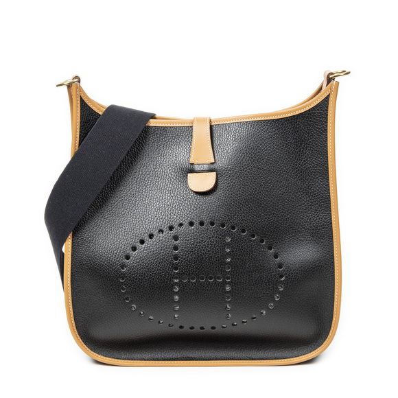 Hermes Handbags - Hermes Bicolor Evelyne I GM
